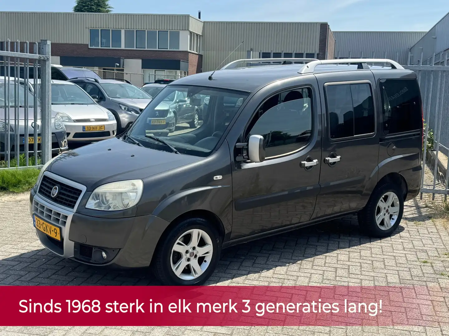 Fiat Doblo 1.4 Malibu 5 persoons! NL AUTO NAP! Airco l PDC l Gris - 1