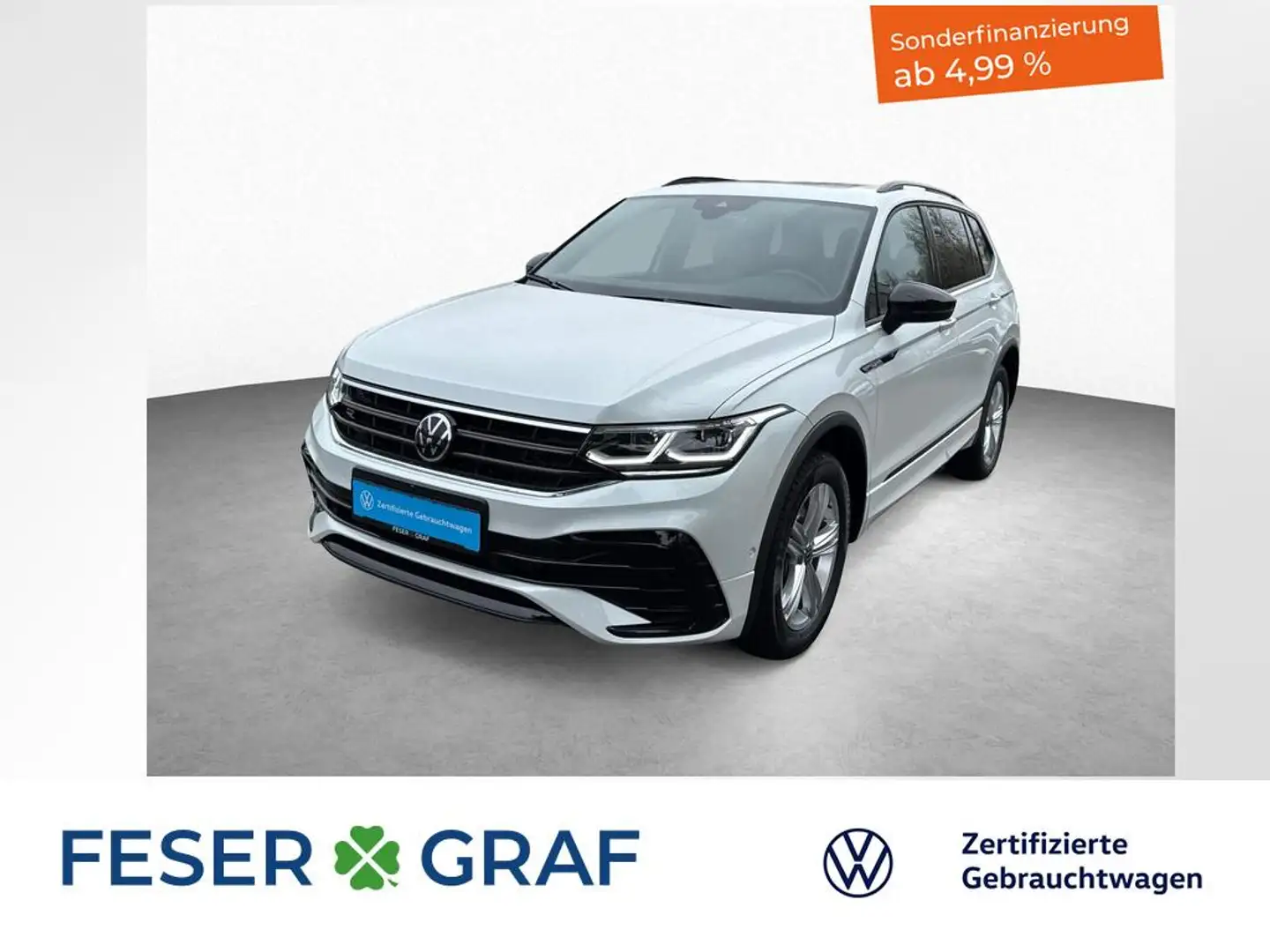 Volkswagen Tiguan Allspace R-Line 2.0 TDI 7-DSG 4M PANO LED Blanc - 1