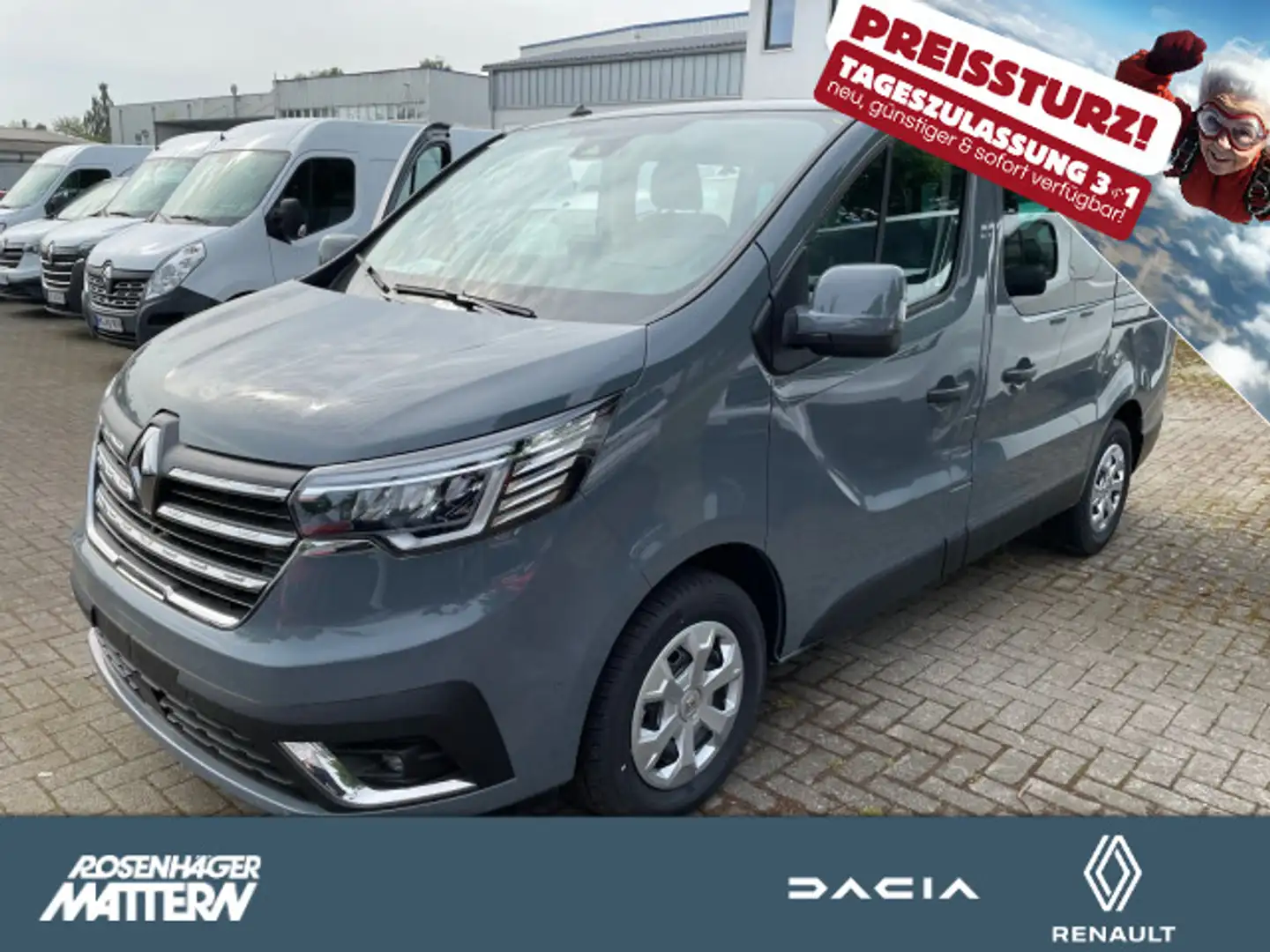 Renault Trafic Combi  Ph 2 Life Blue dCi 150 EDC Grijs - 1