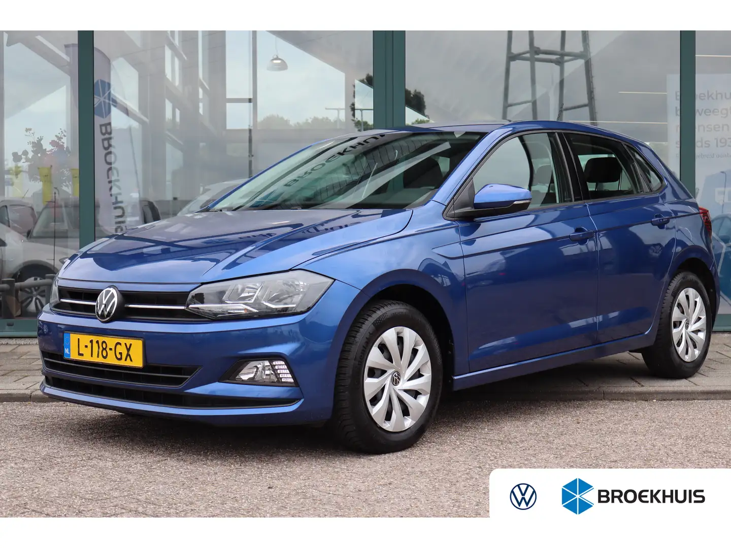 Volkswagen Polo 95PK 1.0 TSI Comfortline | Airco | Buitenspiegels Blauw - 1