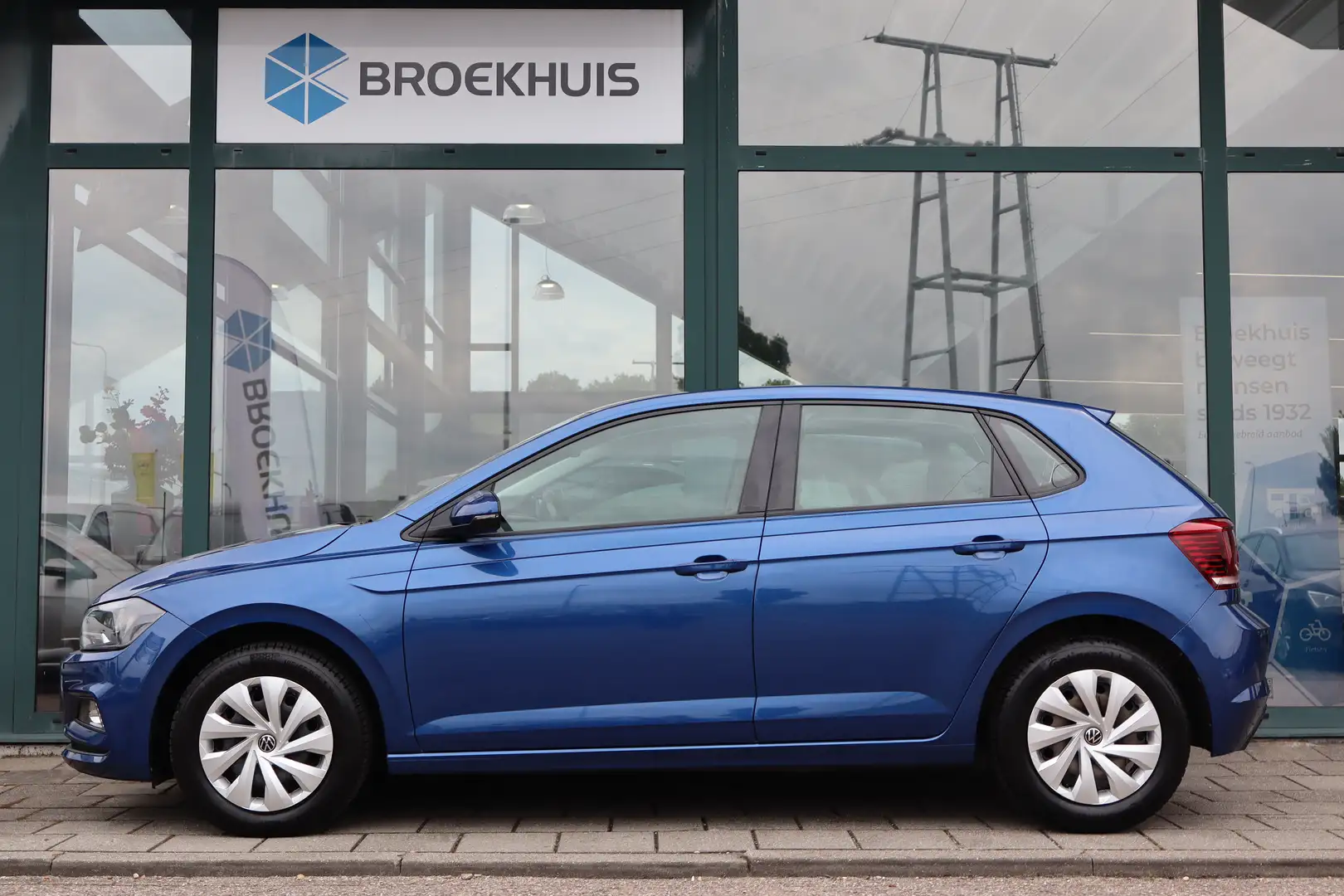 Volkswagen Polo 95PK 1.0 TSI Comfortline | Airco | Buitenspiegels Blauw - 2