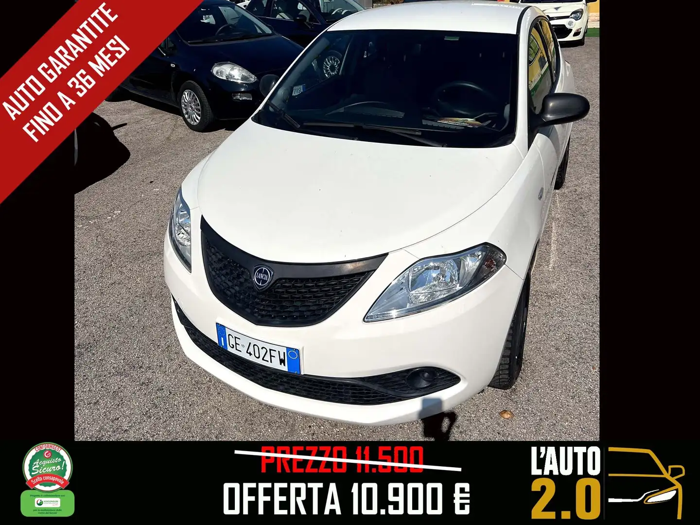 Lancia Ypsilon Ypsilon III 2015 1.0 firefly hybrid Silver s Blanc - 1