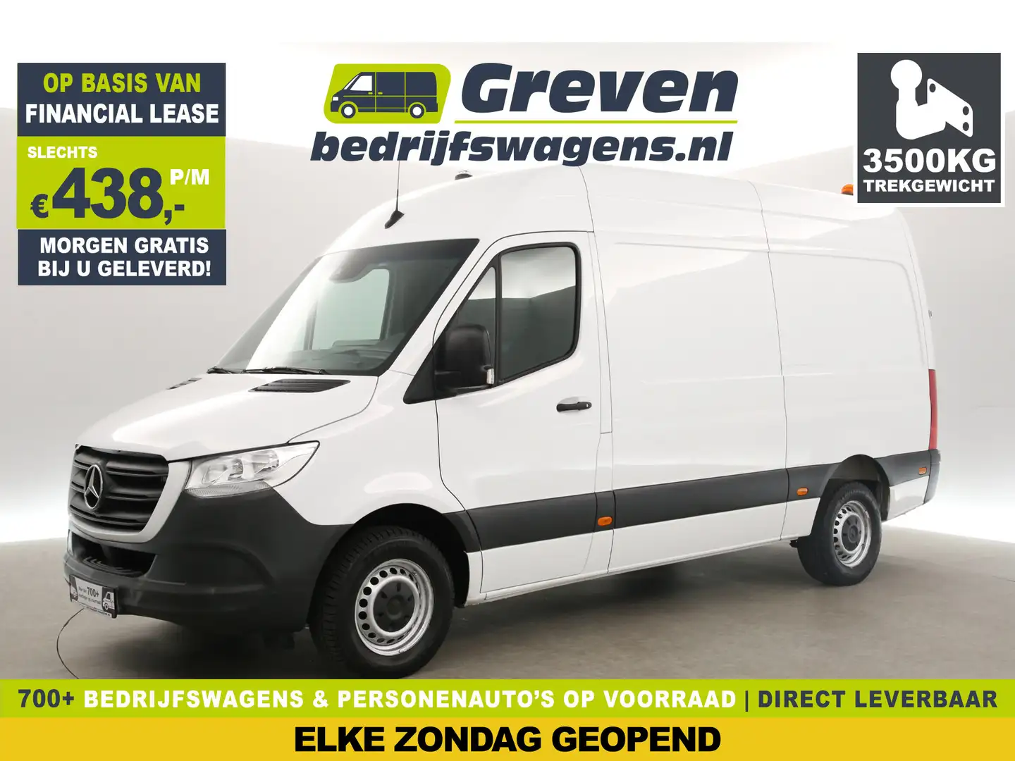 Mercedes-Benz Sprinter 315 CDI L2H2 | 3500KG Trekgew. | Trekhaak | Automa Blanc - 1