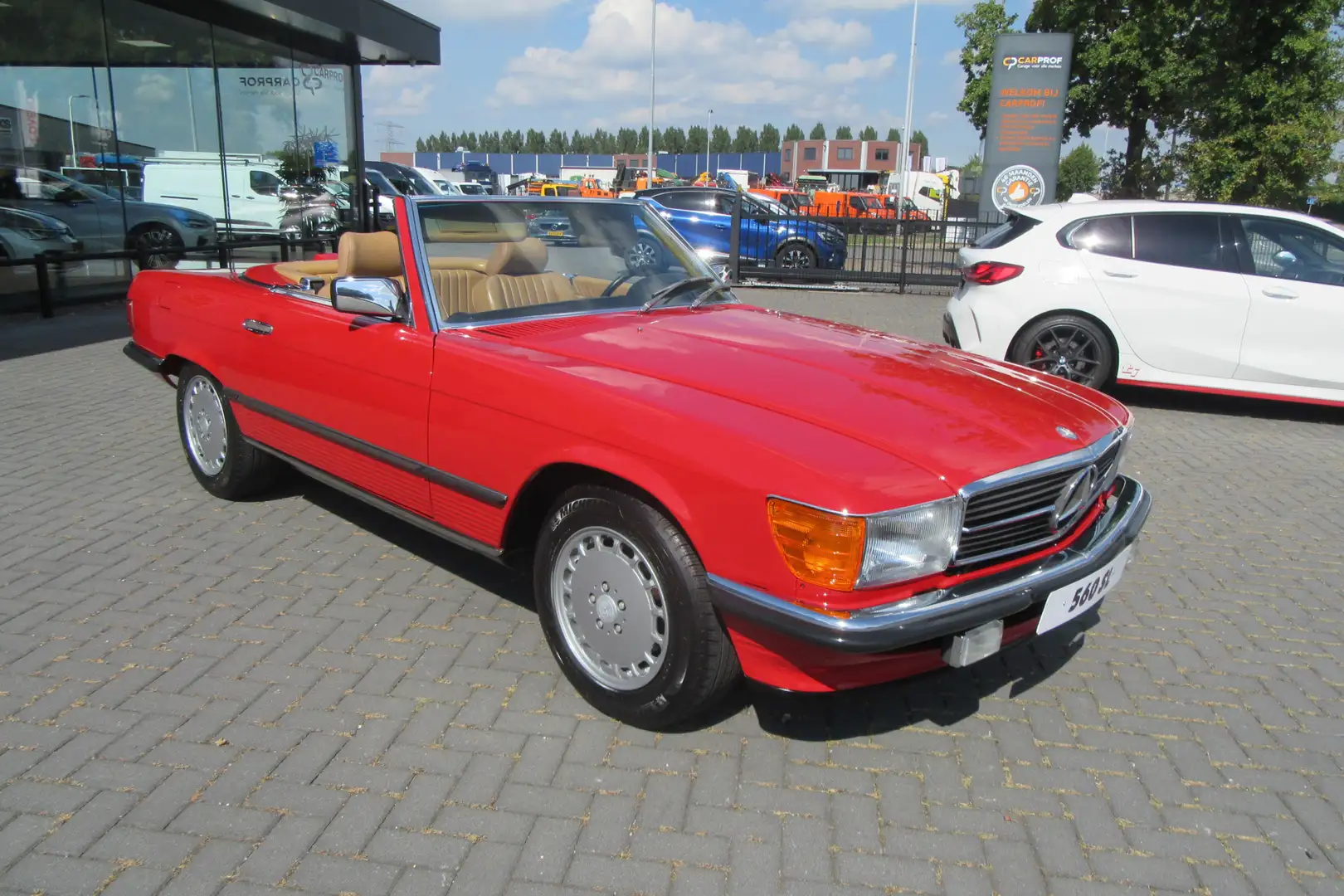 Mercedes-Benz SL 560 SL Cabriolet. Topstaat !!! Rood - 2