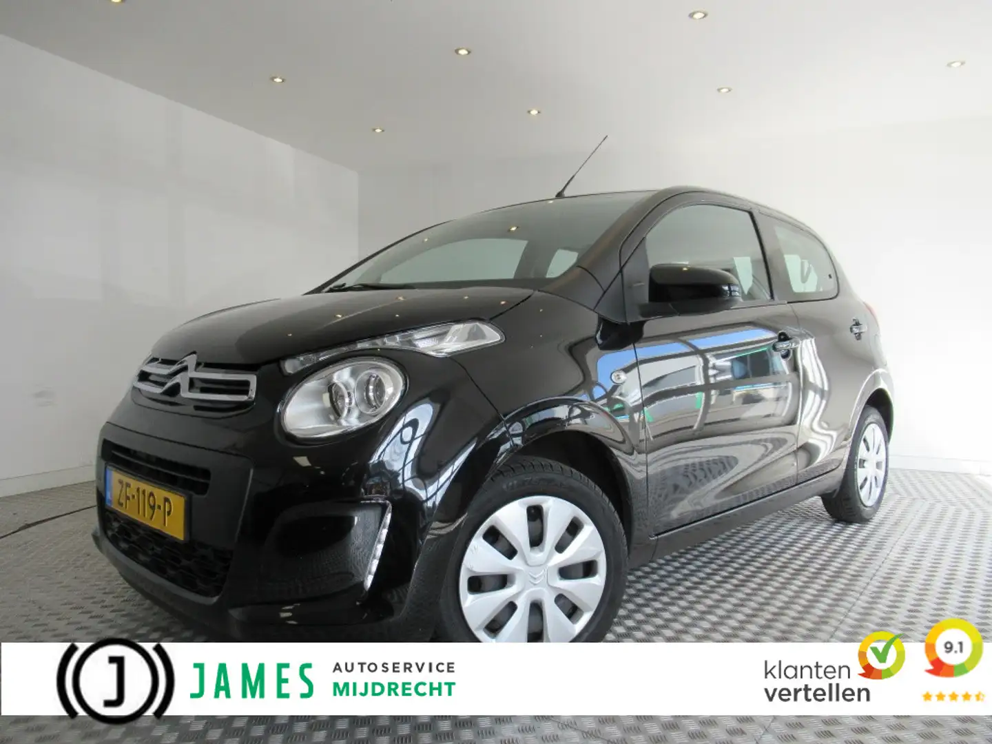 Citroen C1 1.0 VTi Feel 5-deurs Airco, Camera, Carplay Zwart - 1