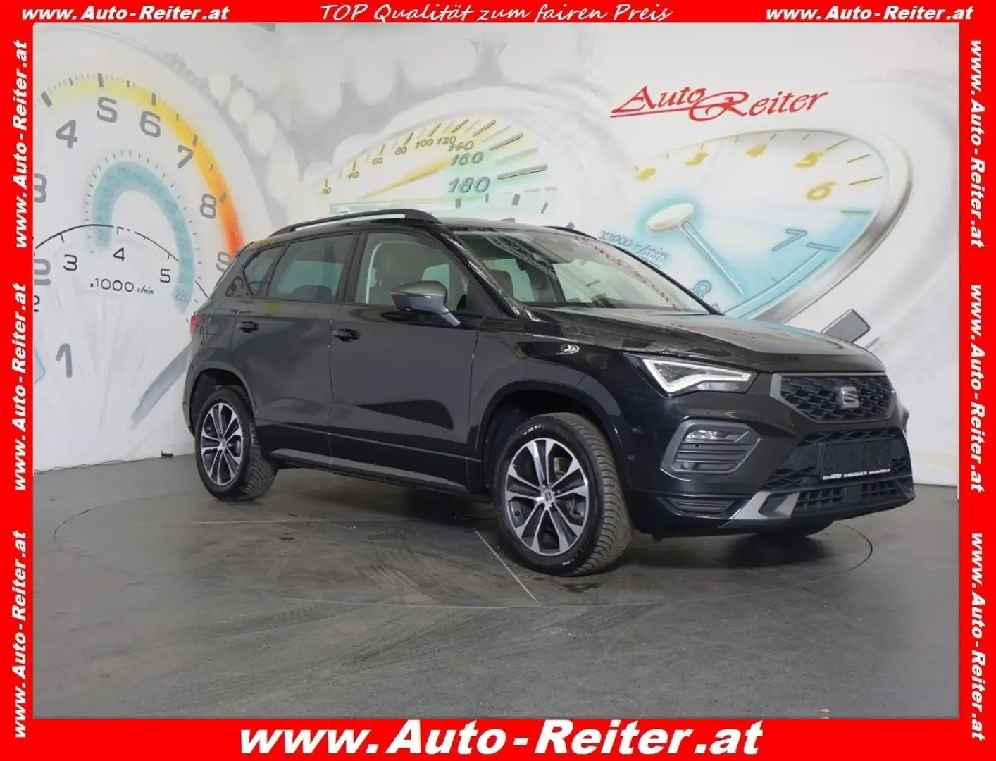 SEAT Ateca 2,0 FR TDI DSG *LED, NAVI, RFK, CARPLAY* Schwarz - 1