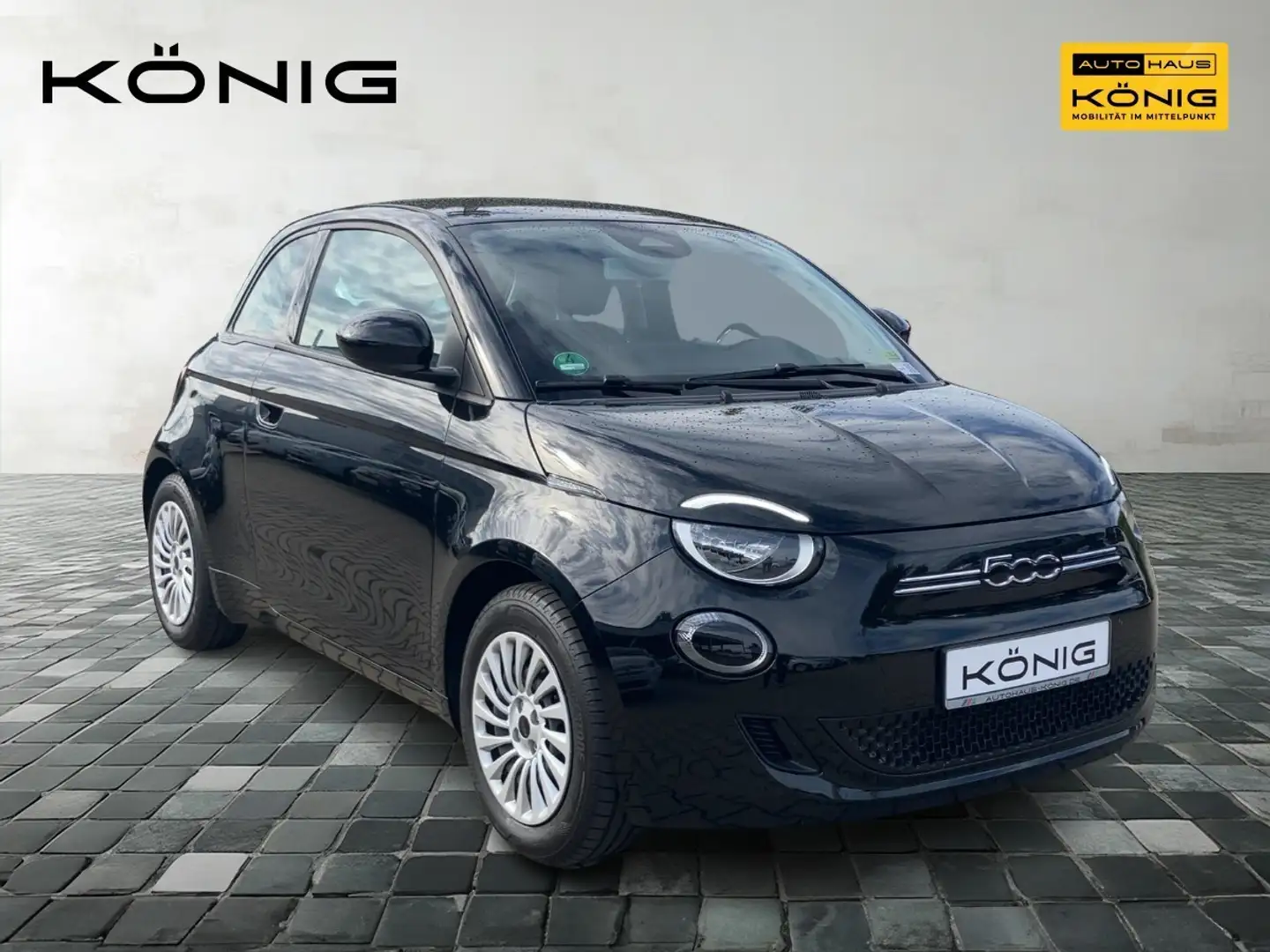 Fiat 500e 42 kWh - TEMPOMAT KLIMA Schwarz - 2