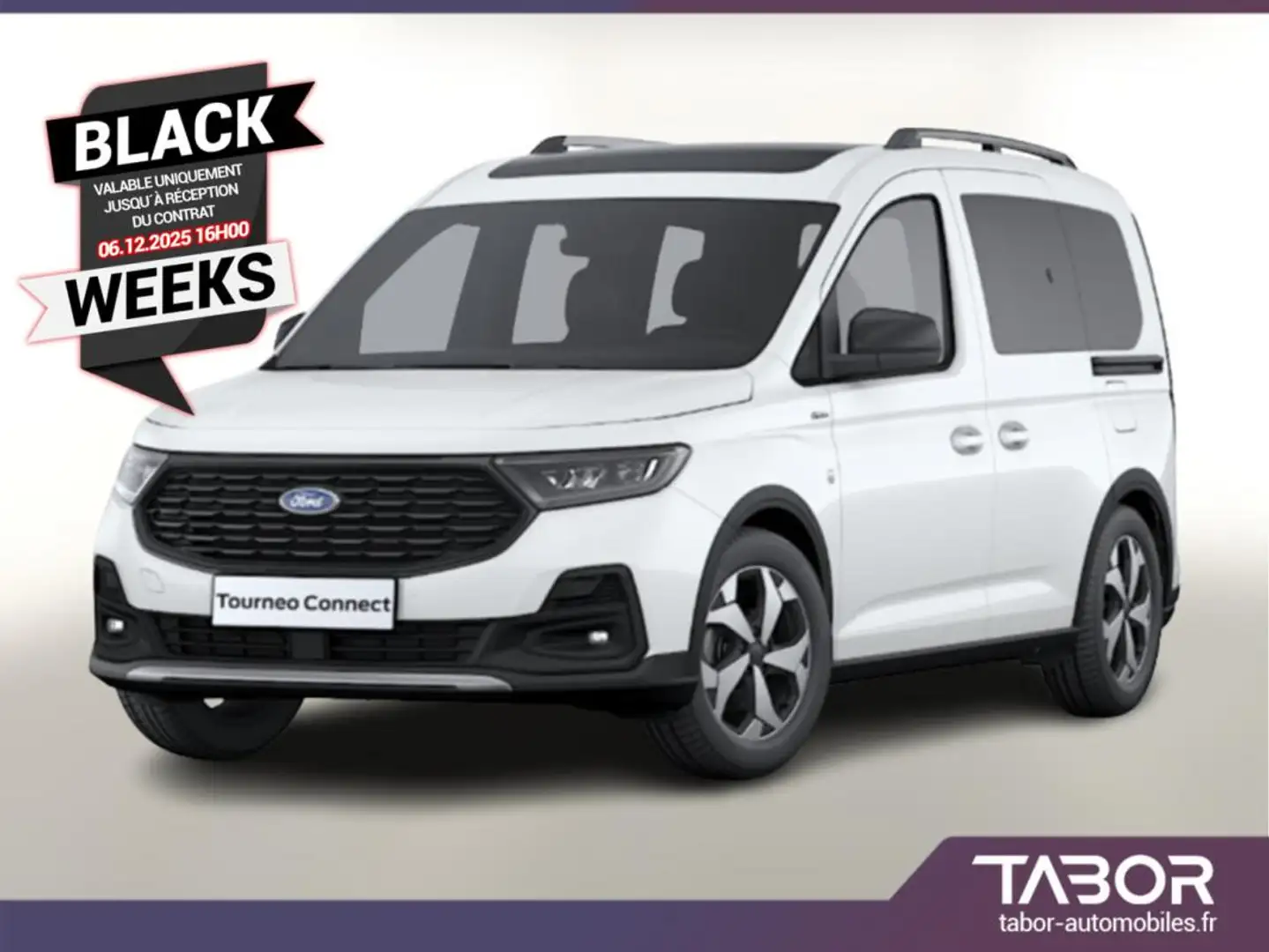 Ford Tourneo Connect TDCI 122 Aut Active GPS Blanc - 1