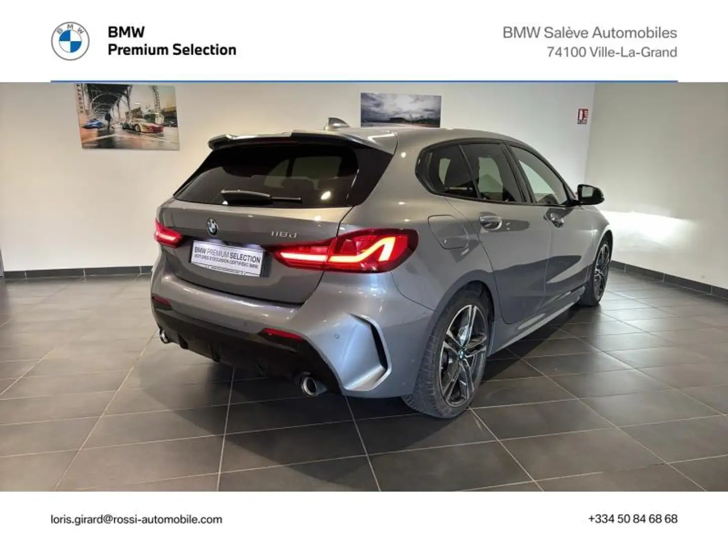 BMW 118 118dA 150ch M Sport Gris - 2