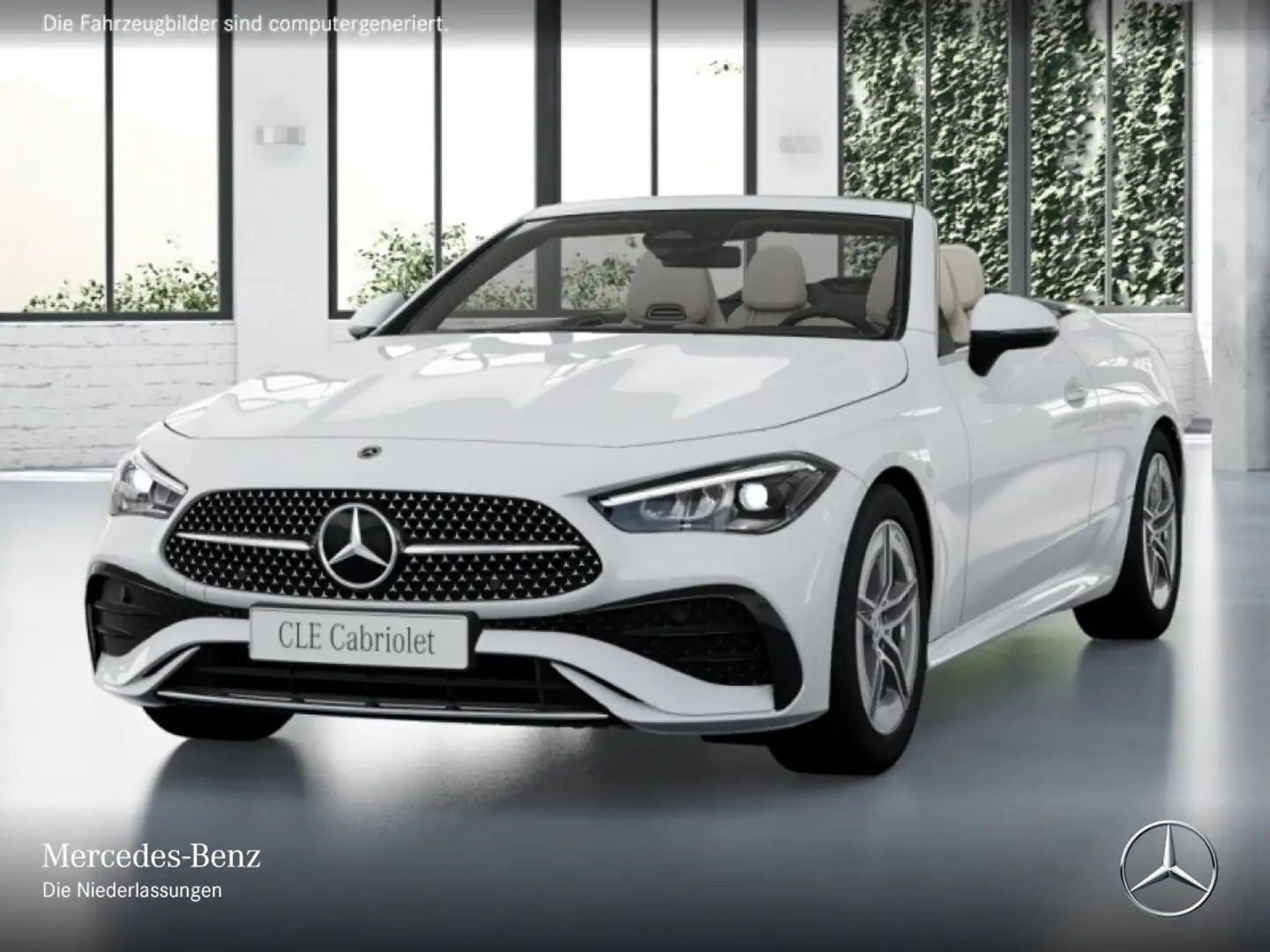 Mercedes-Benz CLE 220 d AMG+AHK+LED+KAMERA+TOTW+KEYLESS+9G Weiß - 2