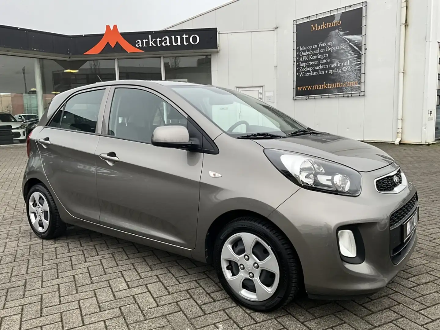 Kia Picanto 1.0 CVVT ComfortLine Airco Bluetooth Aux/Usb Grijs - 1