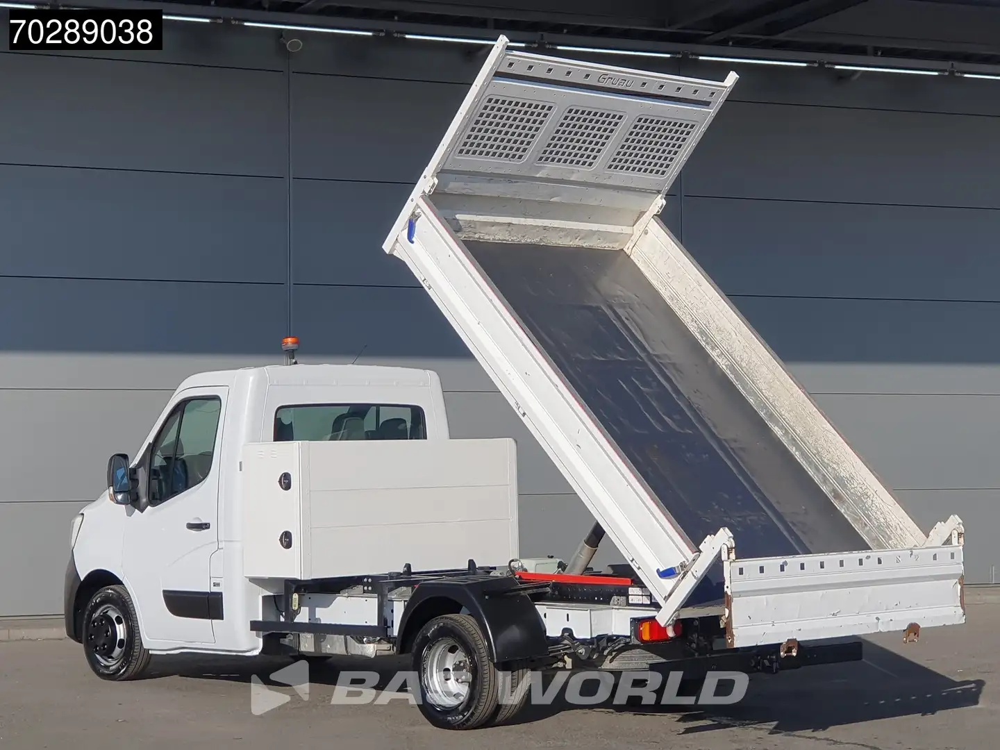 Renault Master 145PK Open Laadbak met Kist Dubbellucht 3,5t Trekh Wit - 2