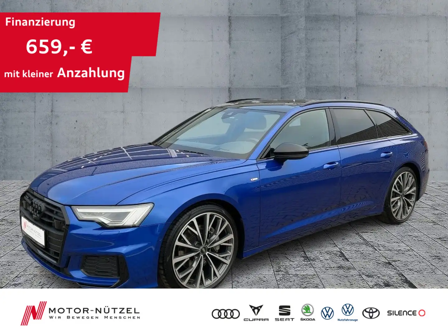Audi A6 45TFSI QU S-LINE 5JG+MATRIX+AHK+HuD+B&O Blau - 1