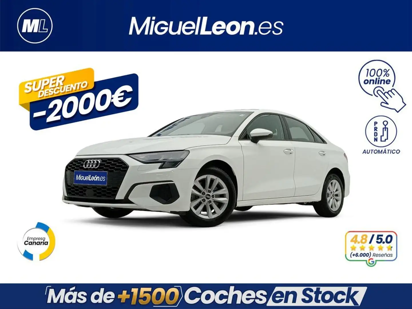 Audi A3 Sedan 30 TFSI 81kW (110CV) S tronic Blanco - 1