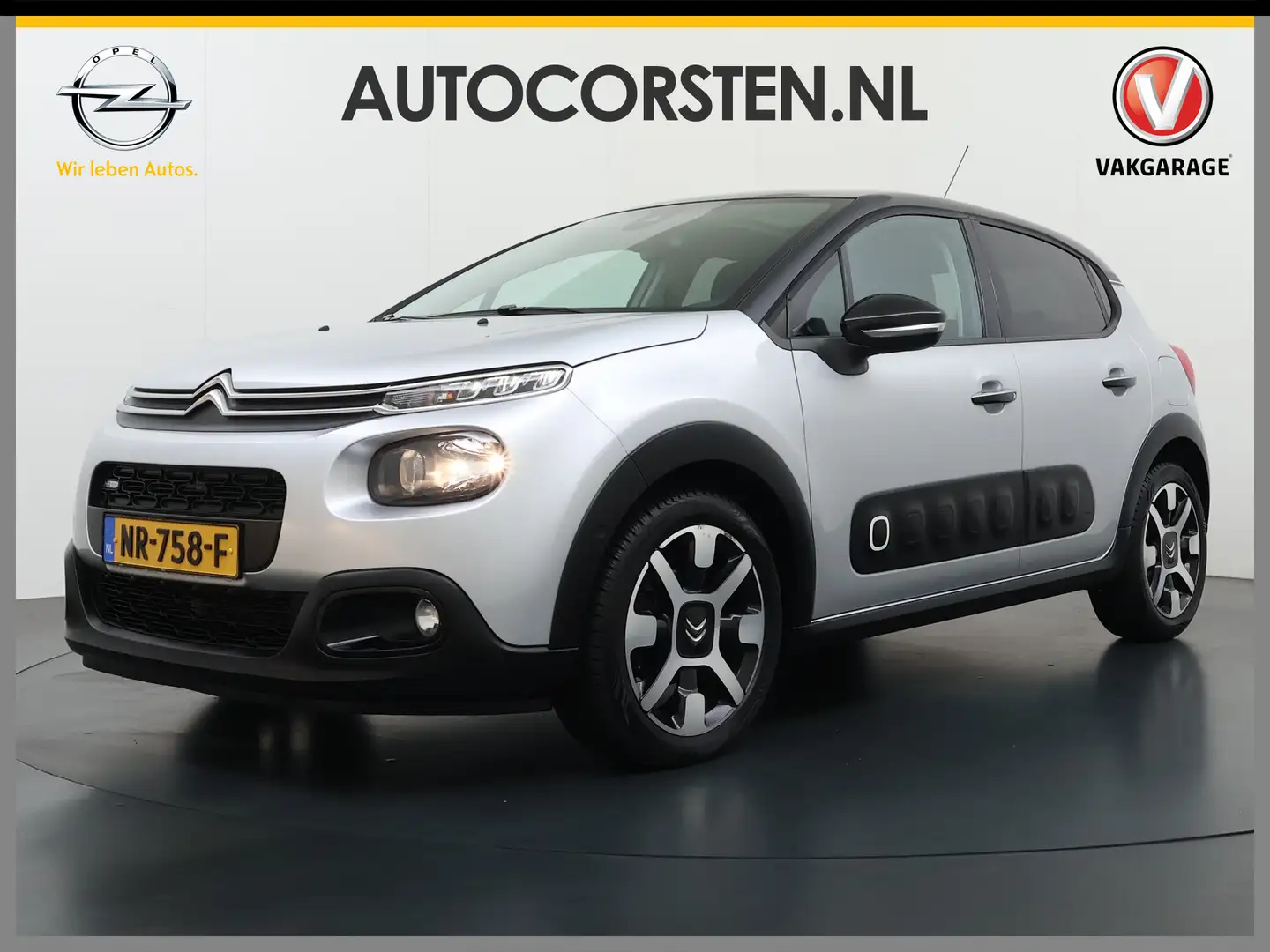 Citroen C3 111PK Automaat Panoramadak Navi Ecc Camera Apple C Grau - 1
