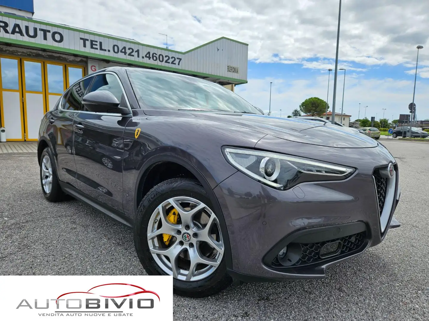 Alfa Romeo Stelvio 2.2 Turbodiesel 210 CV AT8 Q4 Super/Motore nuovo Gris - 1
