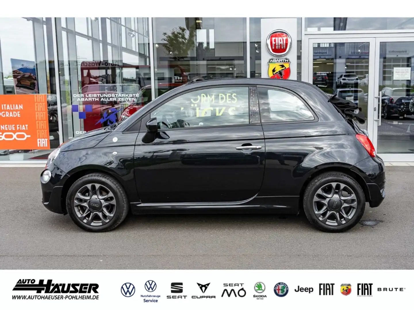 Fiat 500C 1.0 GSE Mild Hybrid ''HeyGoogle'' TEMPOMAT PDC APP Schwarz - 2