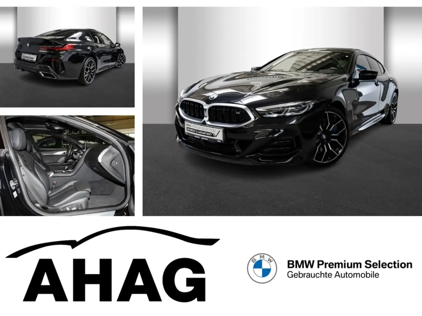 BMW M850 i xDrive Gran Coupe Steptronic Panorama RFT Noir - 1