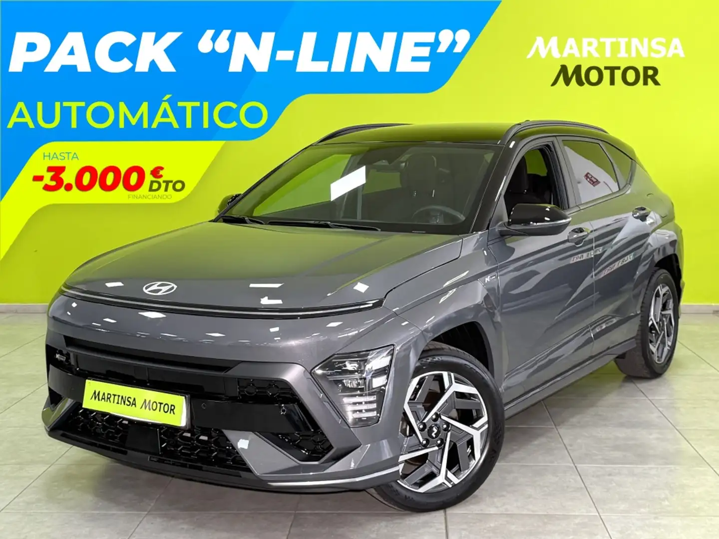 Hyundai KONA HEV 1.6 GDI NLine DT 138 Gris - 1