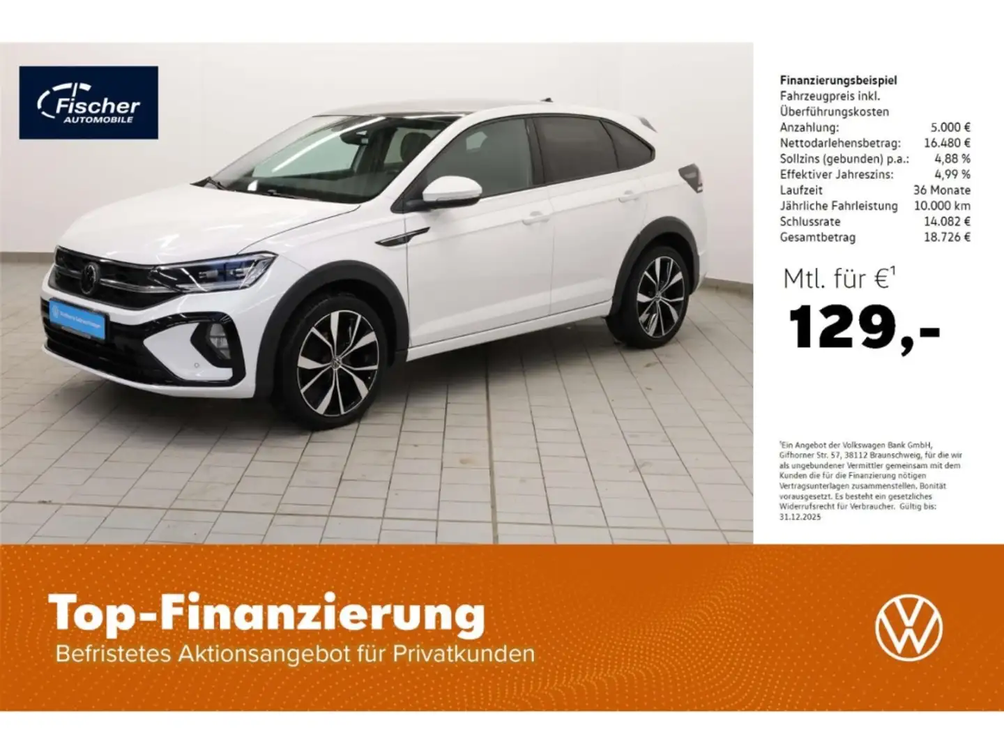 Volkswagen Taigo 1.0 TSI R-Line Weiß - 1