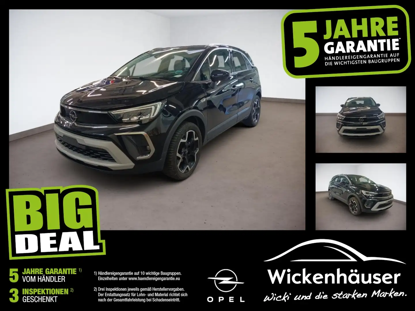 Opel Crossland 1.2 Ultimate Navi Kam Totwinkel BT Temp Schwarz - 1