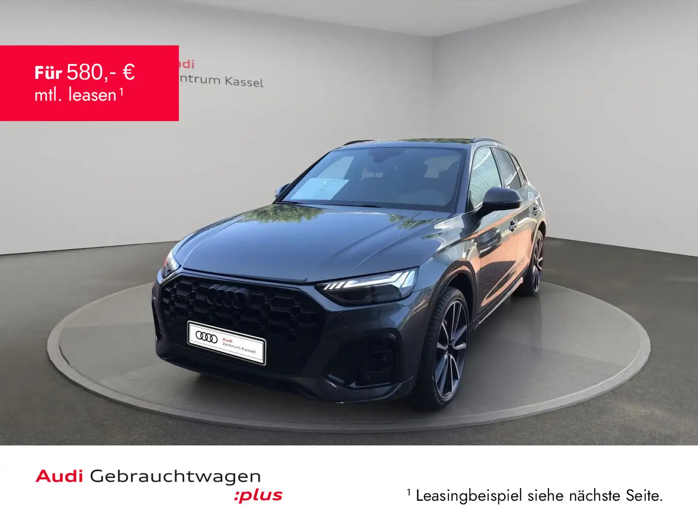 Audi Q5 S line 40 TDI qu. Matrix-LED Pano HuD B&O AHK Grijs - 1