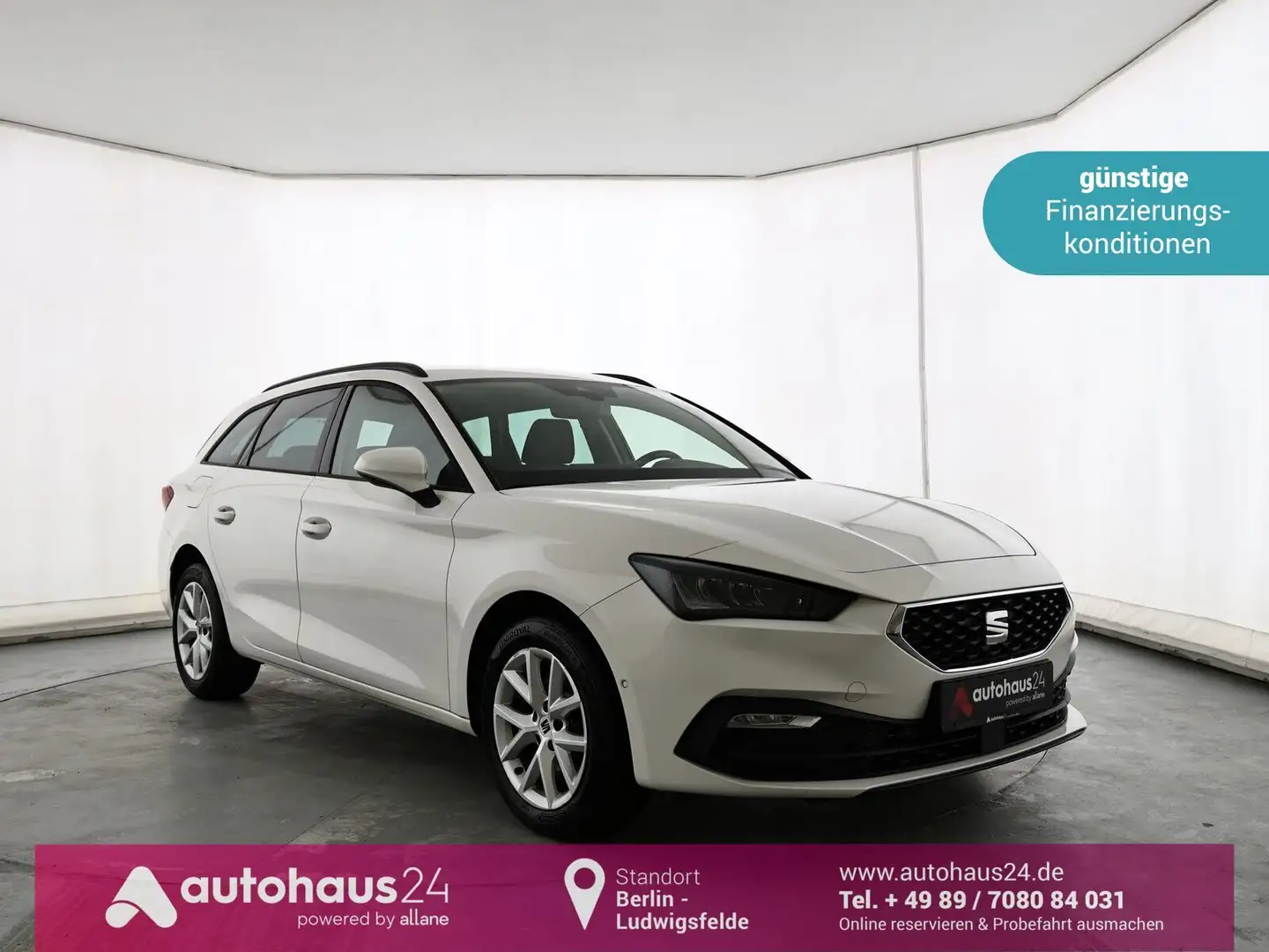 SEAT Leon Sportstourer 2.0 TDI Style|LED|ParkAssist Weiß - 1