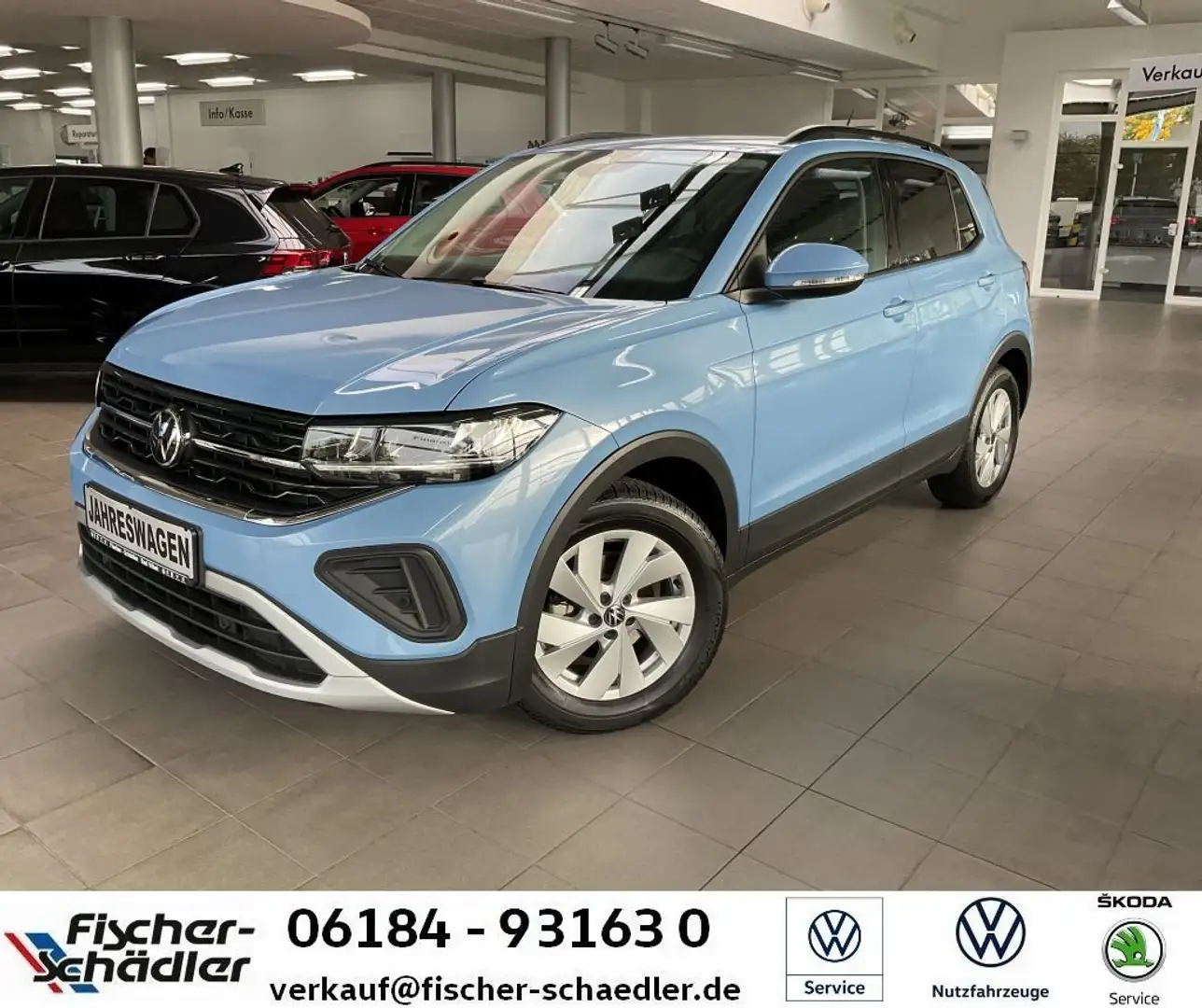 Volkswagen T-Cross Life 1.0TSI*LED*"R2D"*IQDrive*SitzHz.*Di Blau - 1