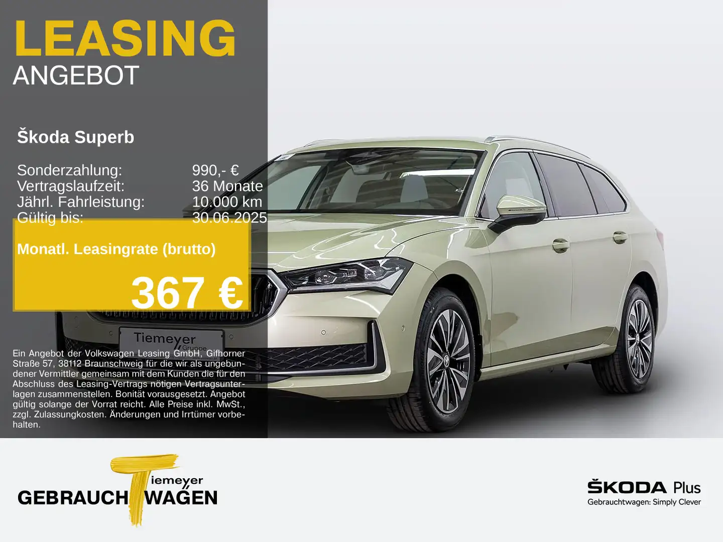 Skoda Superb Combi 1.5 TSI DSG SELECTION AHK MATRIX NA Żółty - 1