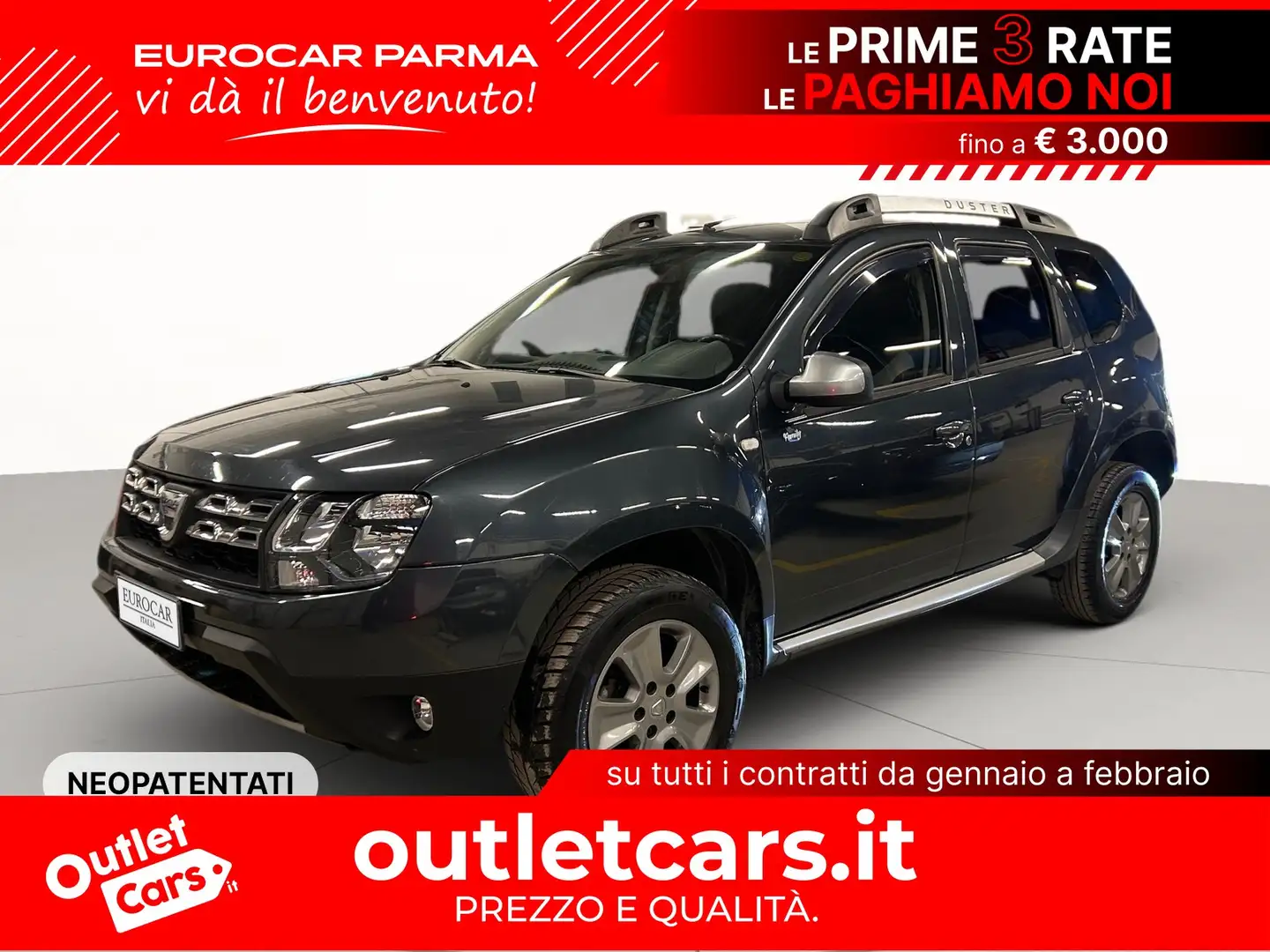 Dacia Duster 1.5 dci prestige c/tel.post. 4x2 s&s 110cv Grigio - 1