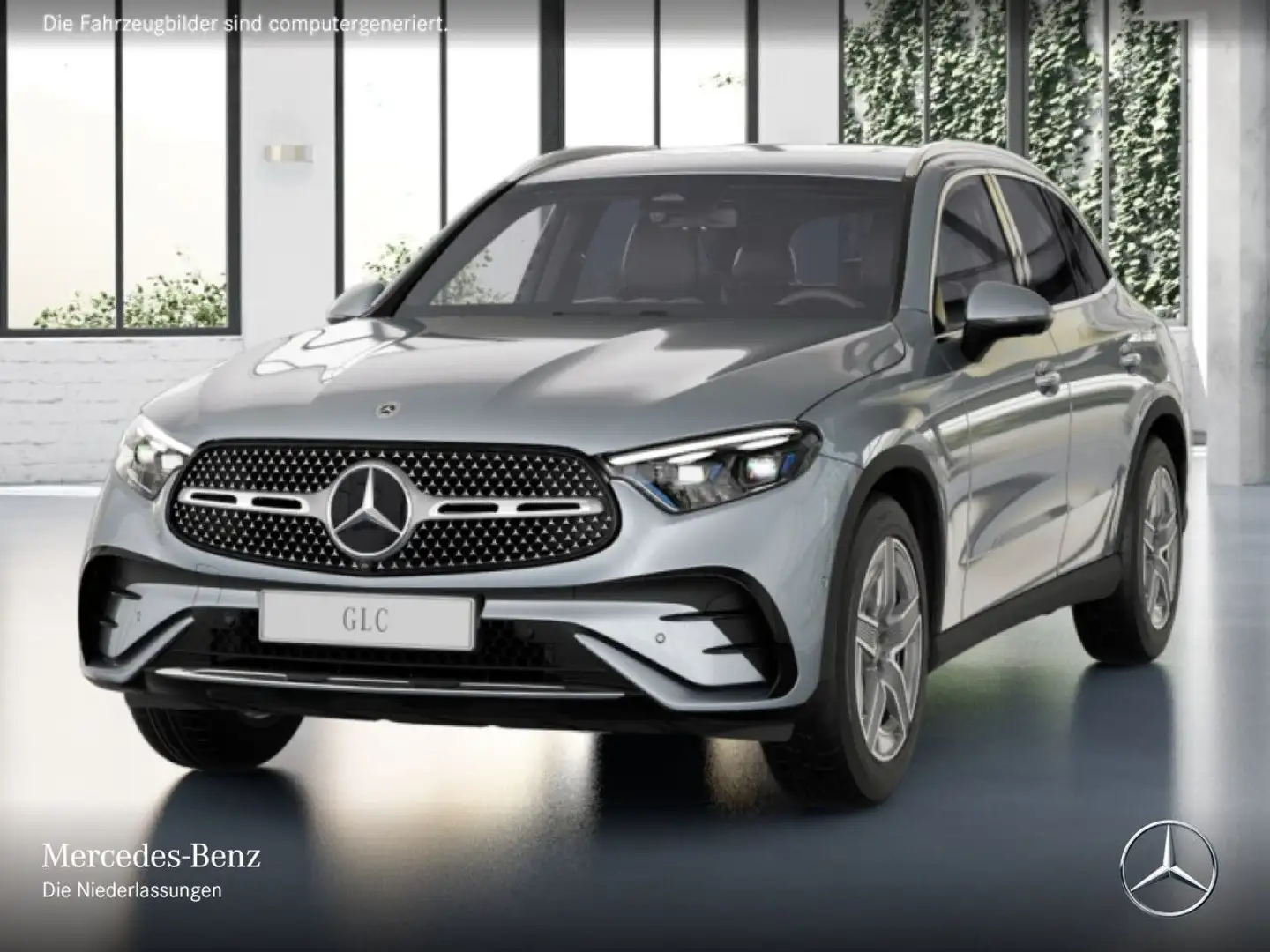 Mercedes-Benz GLC 220 d 4M AMG+360+AHK+TOTW+KEYLESS+9G Silber - 2