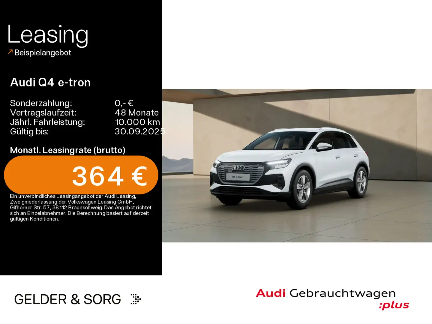 Audi Q4 e-tron 45 HuD*AHK*ACC*Kamera*Standklima Weiß - 1
