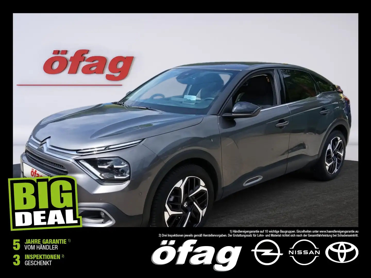 Citroen C4 1.5 BlueHDI 130 Shine AHK+LED+Navi+SHZ+Kam. Grau - 1