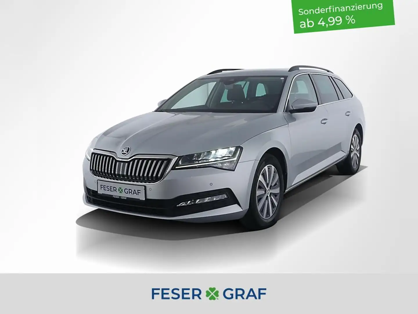 Skoda Superb Combi 2.0 TDI Ambition DSG/ACC/RearView Argent - 1