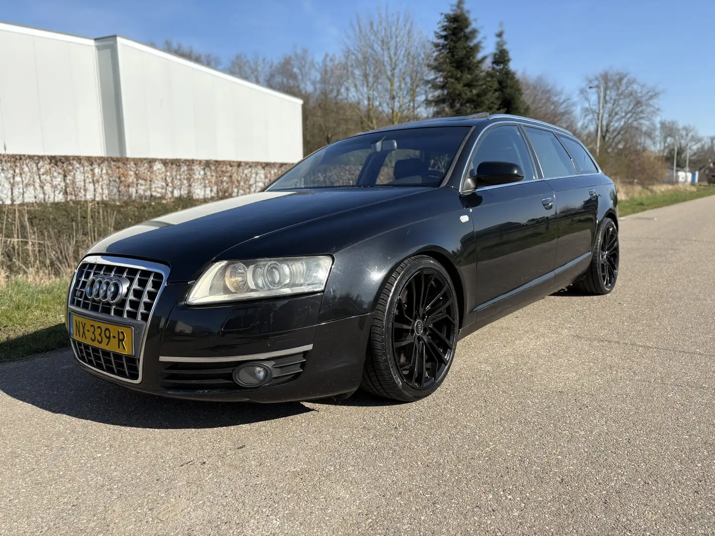 Audi A6 Avant 4.2 FSI quattro Pro Line / LEER / NAVI / SCH Zwart - 1