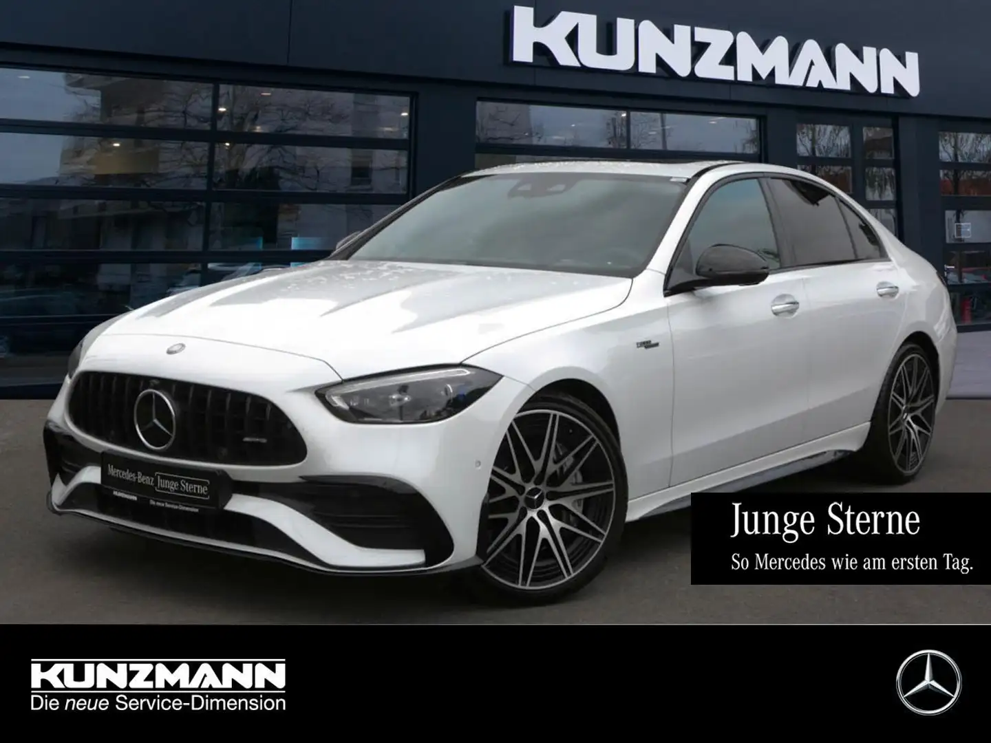 Mercedes-Benz C 43 AMG 4M Night Schiebedach Distronic 360° Weiß - 1