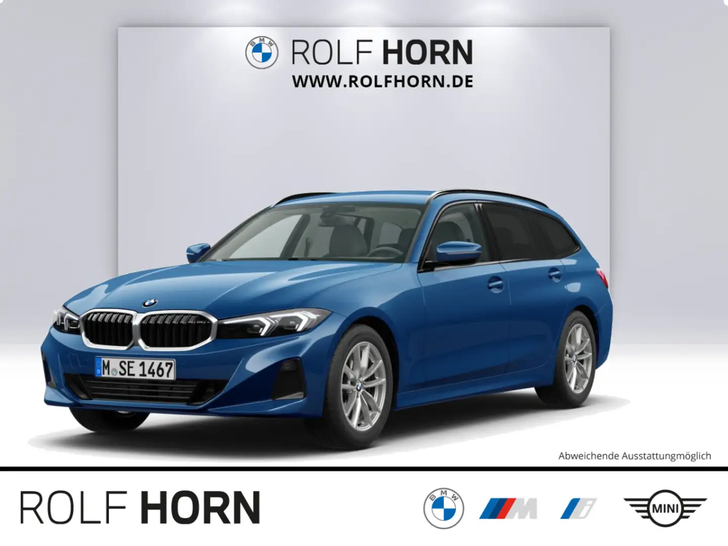 BMW 318 d Touring Autom Navi Klima LED Sitzhzg RFK Blau - 1