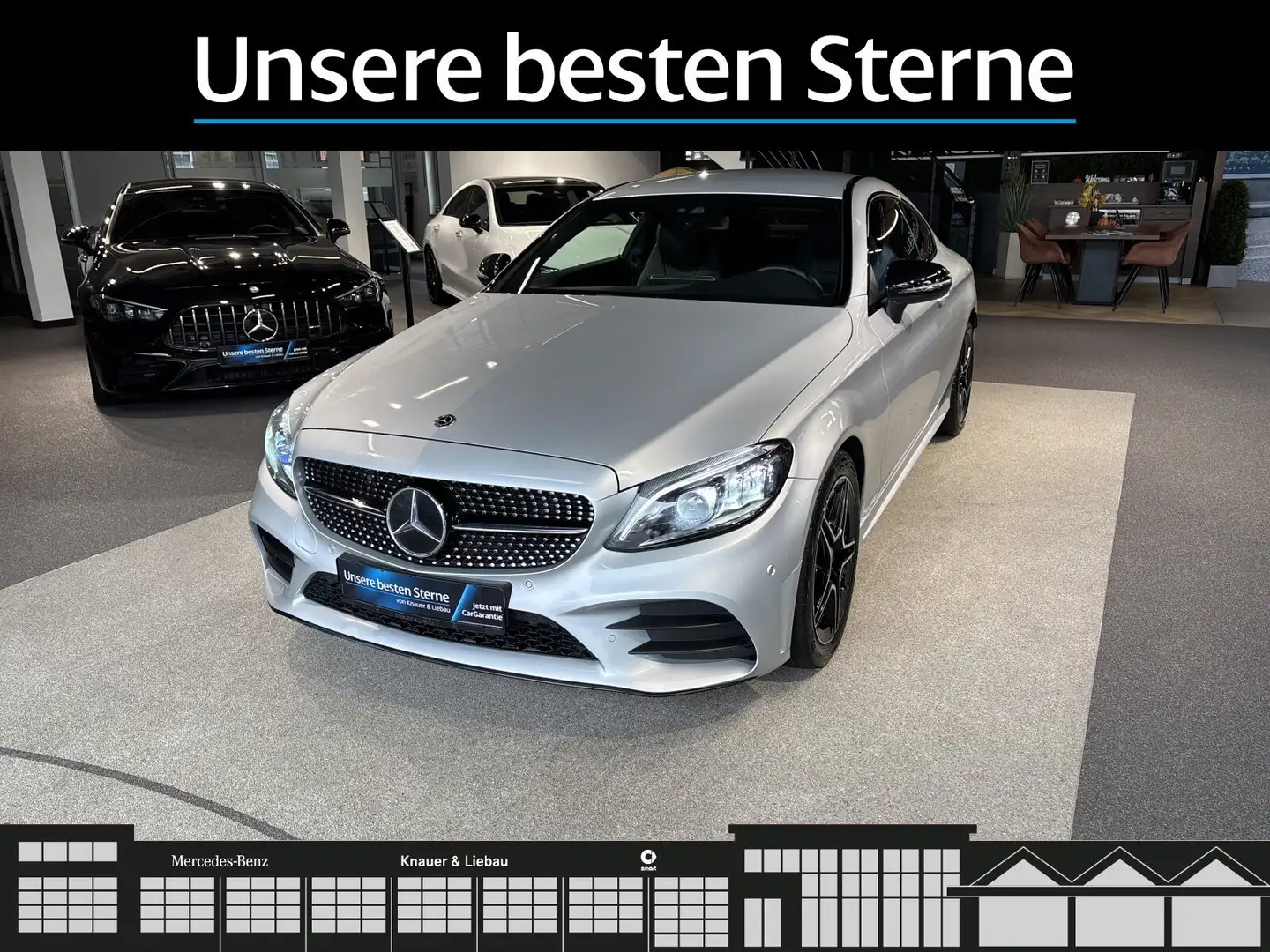 Mercedes-Benz C 220 C 220d Coupé AMG-Line*Night*Cam*Comand*Ambiente* Silber - 2