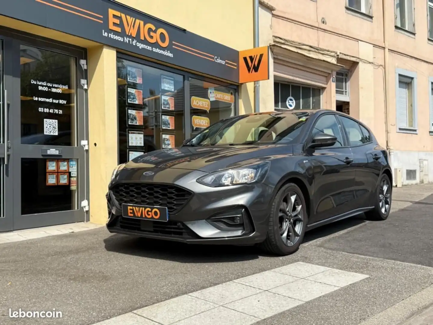 Ford Focus 1.5 TDCI 120 ST LINE-CAMERA DE RECUL-START-STOP PN Gris - 1
