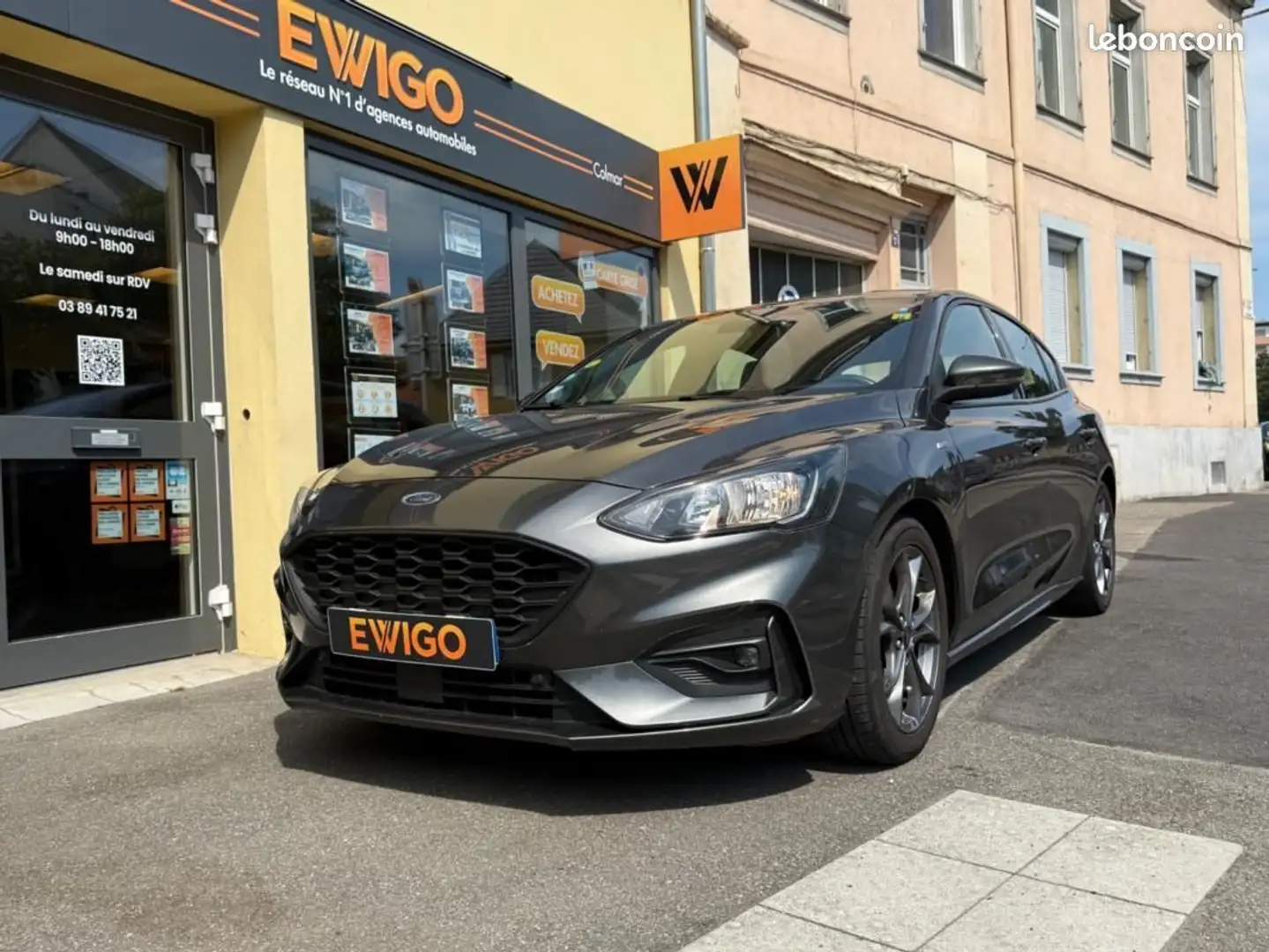 Ford Focus 1.5 TDCI 120 ST LINE-CAMERA DE RECUL-START-STOP PN Gris - 2