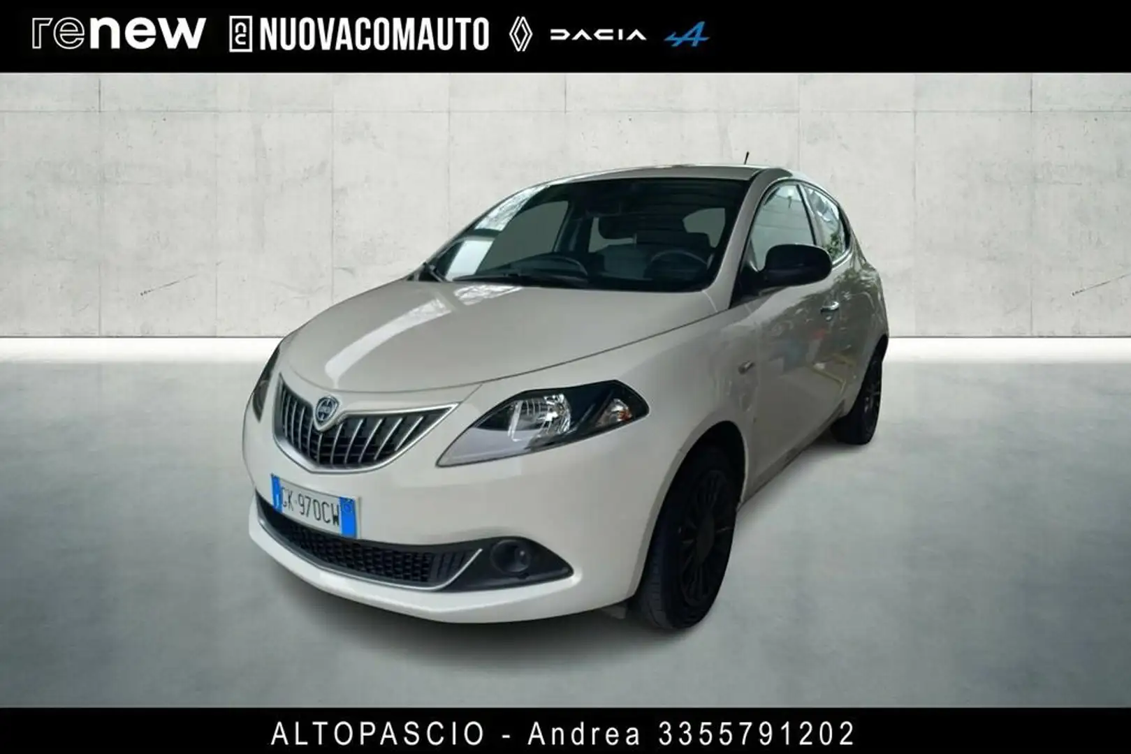 Lancia Ypsilon 1.2 Silver Plus Gpl 69cv Blanc - 1