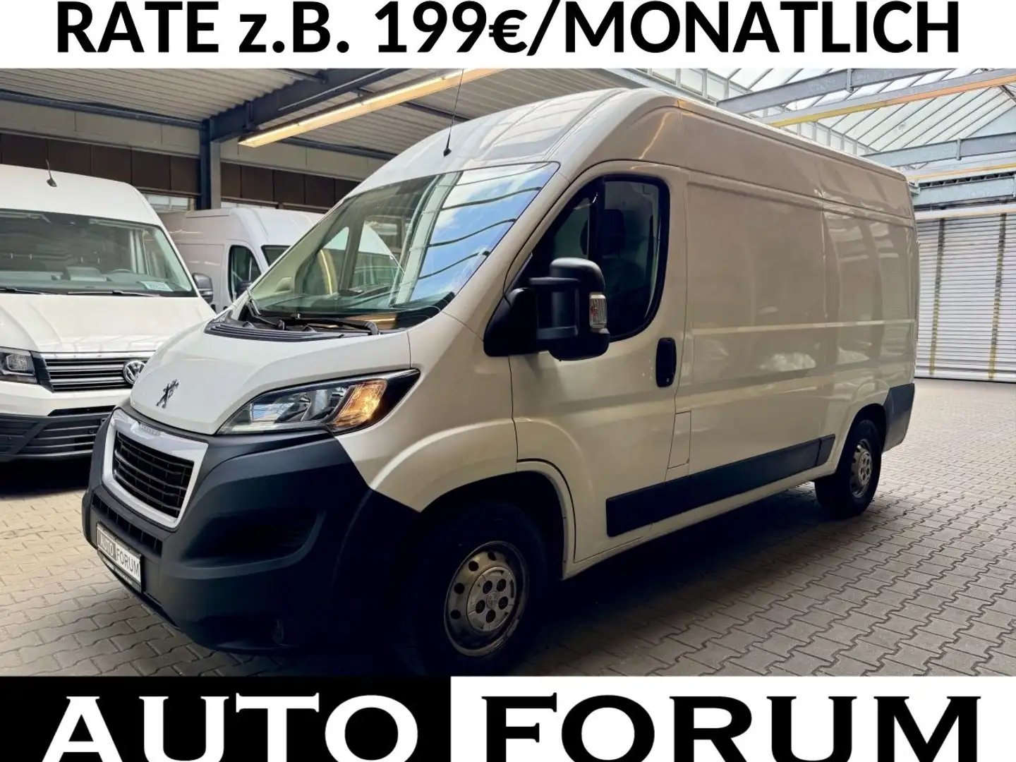 Peugeot Boxer 2.0 HDi L2H2 KLIMA REGALE 3-SITZE CAM PDC Weiß - 1