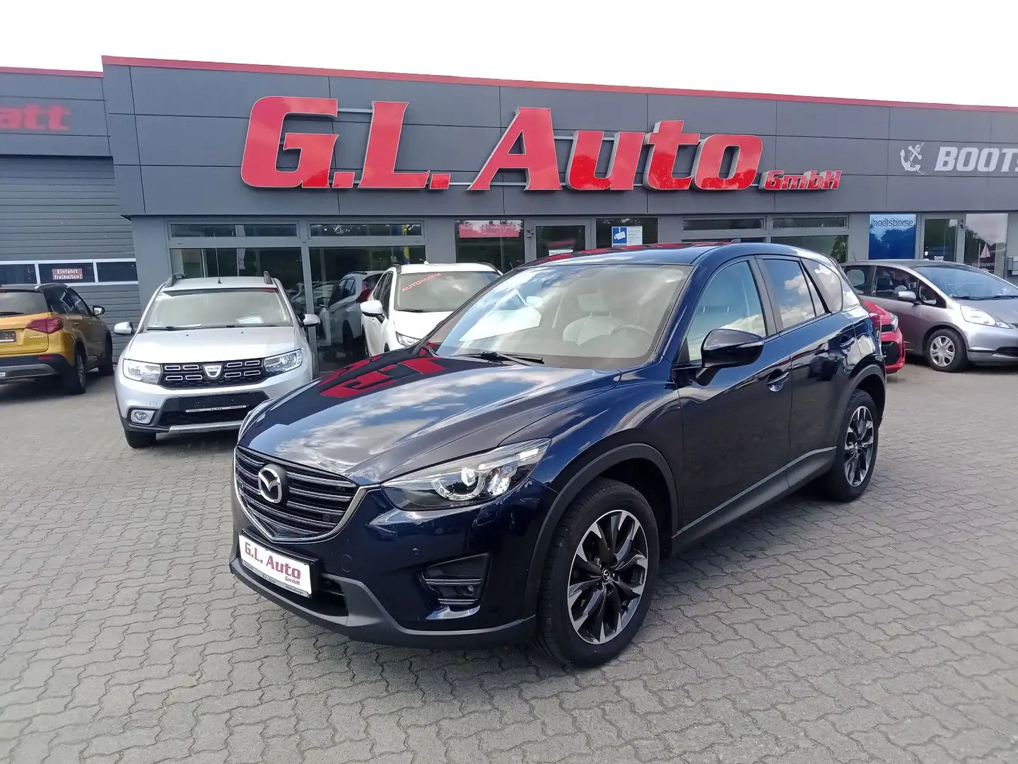 Mazda CX-5 Sports-Line/ALLRAD/LEDER/LED/AHK/KAM/NAV/BO Bleu - 1