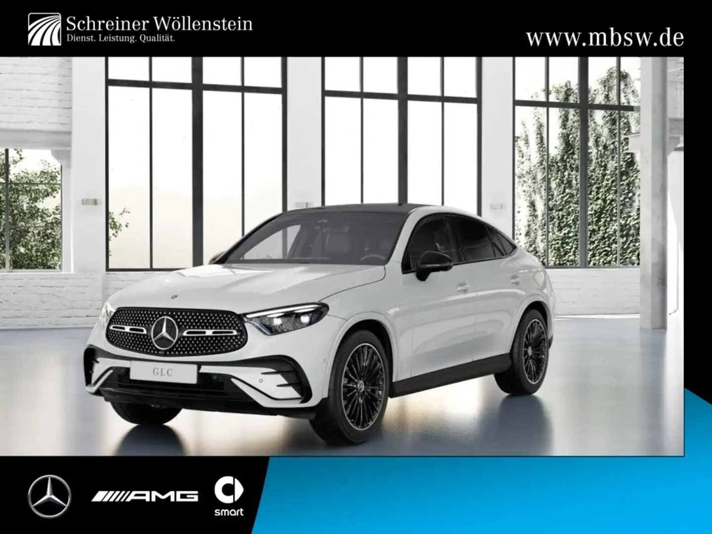 Mercedes-Benz GLC 300 d 4m C AMG*Night*AHK*Di-Light*Memory*360 Weiß - 1