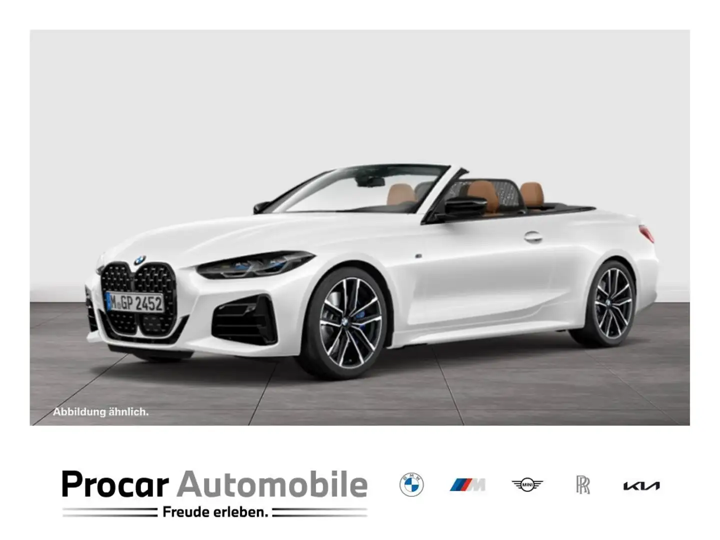 BMW 440 M440i xDrive Cabrio HUD ACC RFK NAVI LED Laser Biały - 1