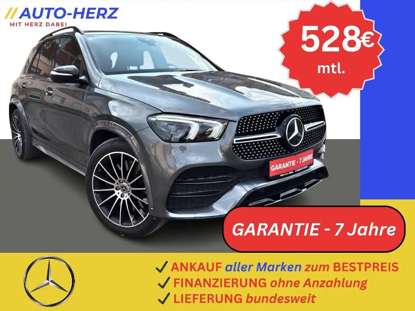 Mercedes-Benz GLE 350 de 2x AMG-Line 4Matic Night-Paket/LED/KAM Grau - 1