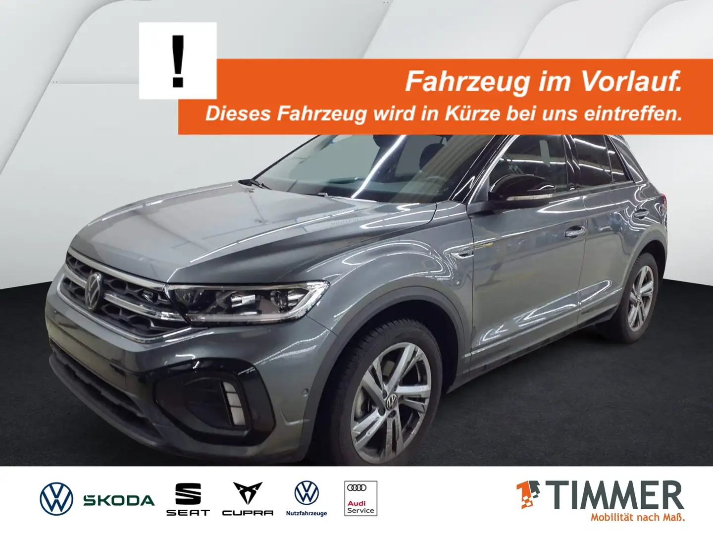 Volkswagen T-Roc 1.5 TSI DSG R-LINE *AHK *LED *ACC *VIRTUAL *RKAM Grau - 1
