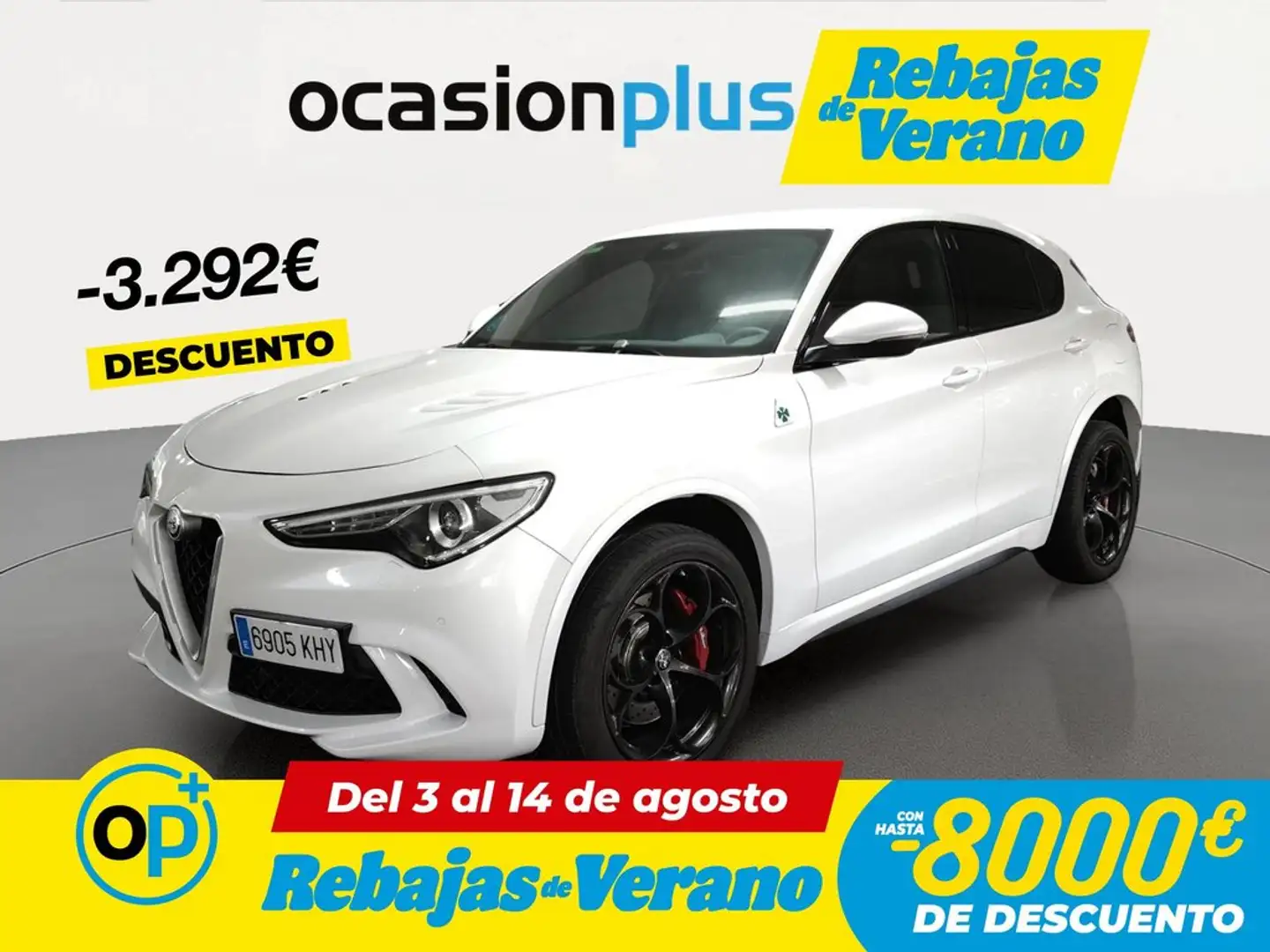 Alfa Romeo Stelvio 2.9 Bi-Turbo Q4 Quadrifoglio AT8 Blanco - 1