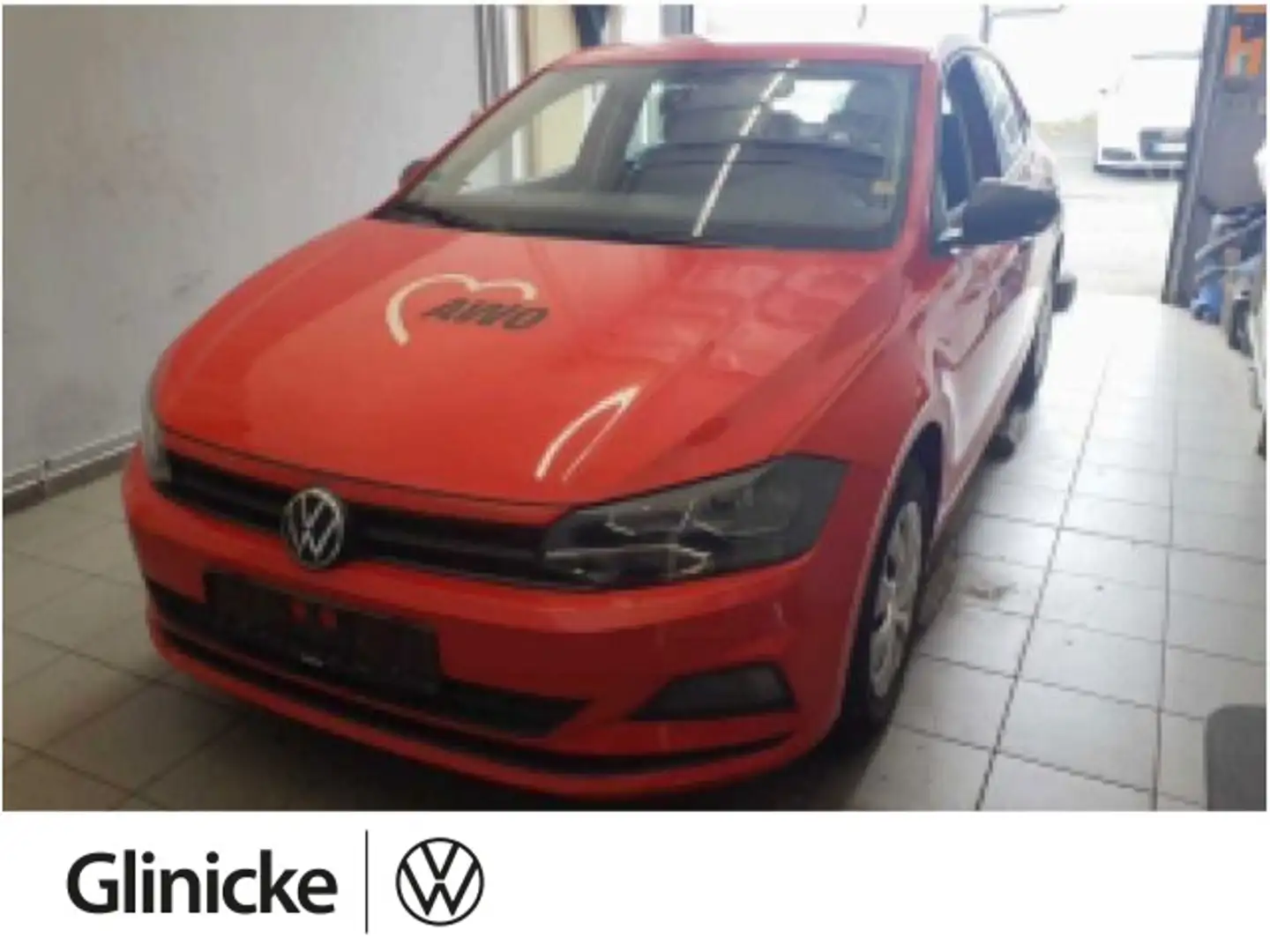 Volkswagen Polo 1.0 Trendline KLIMA, SHZ Rot - 1
