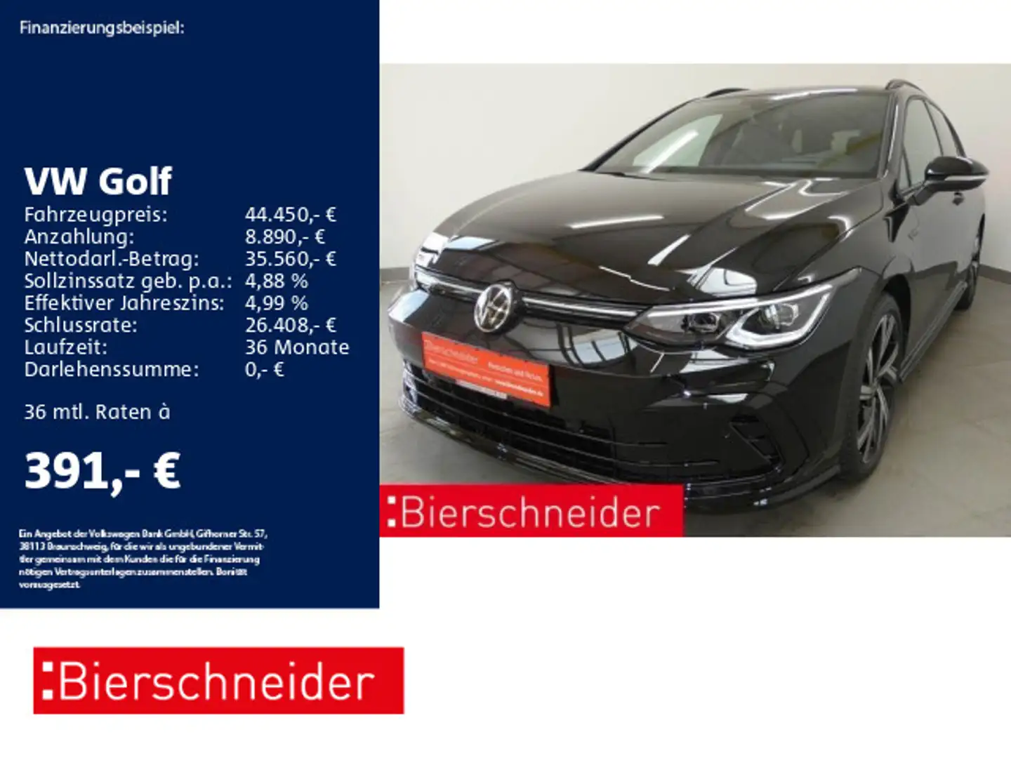 Volkswagen Golf Variant Golf 8 Var 2.0 TDI DSG R-Line Black Style STHZ P Schwarz - 1